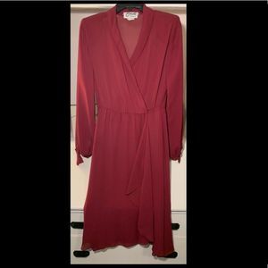 Vintage Miss Elliette sheer wrap dress